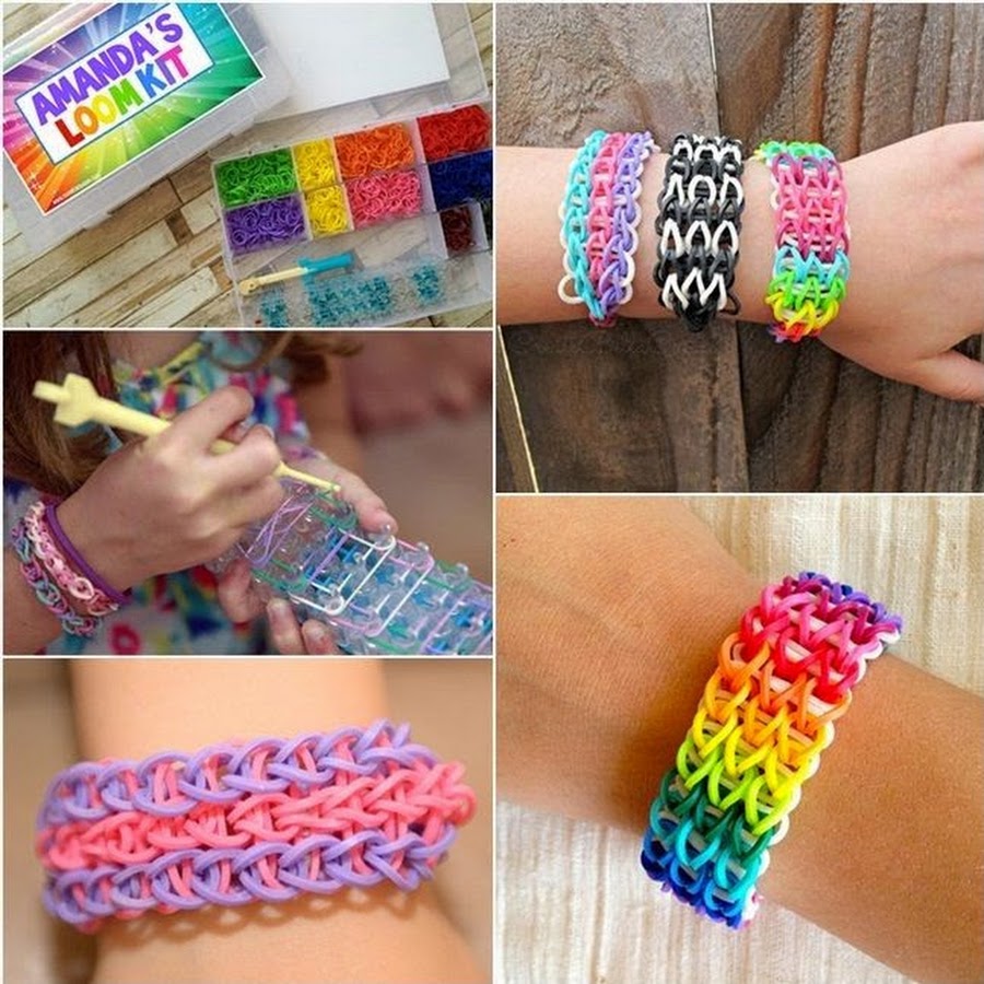 Rainbow Loom плетение из резинок - YouTube