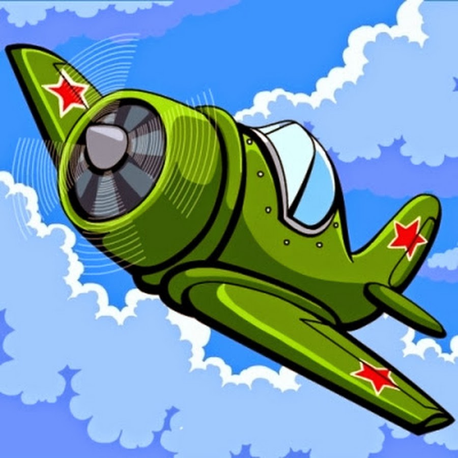 Открытка с самолётом Открытка с самолётом