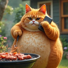 Orange Cat Shorts