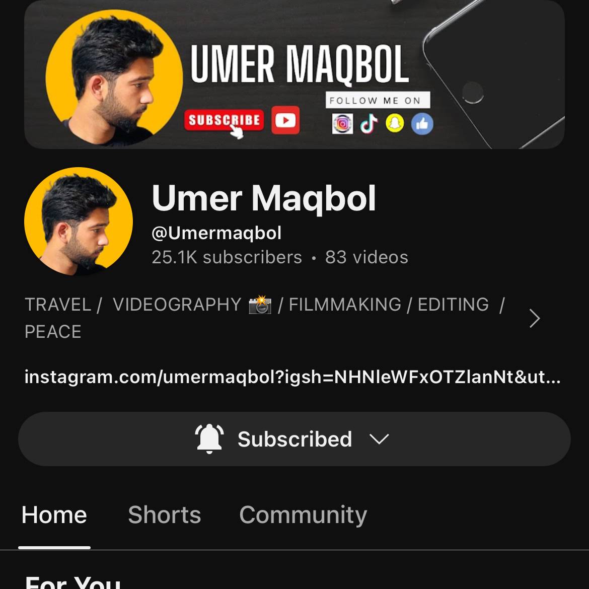Post from Umer Maqbol