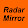Radar-Mirror