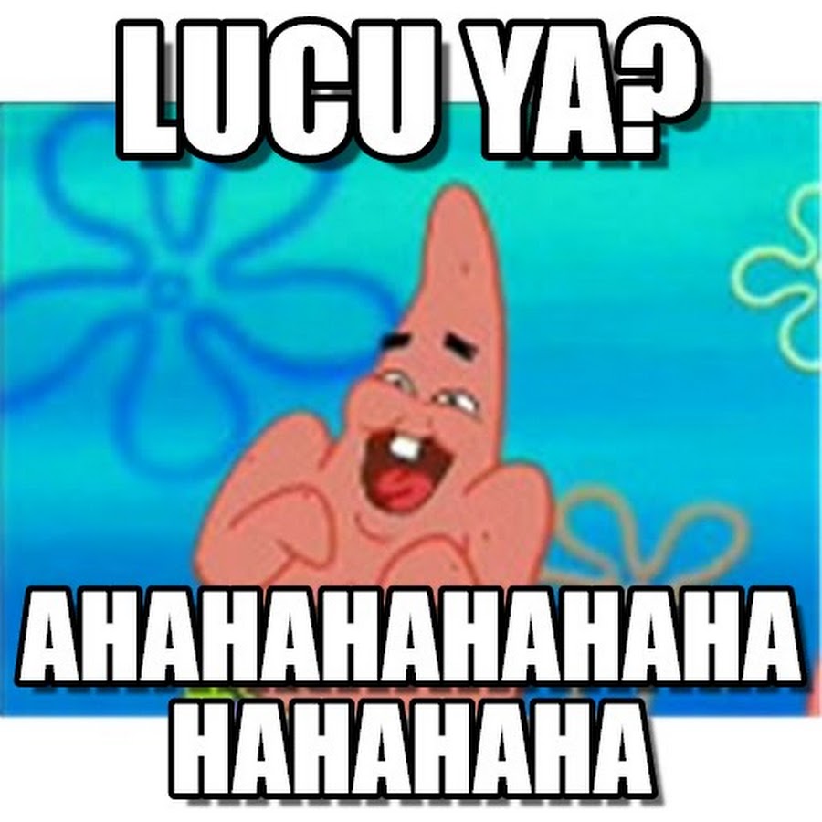 Meme Lucu Patrick Spongebob Stok Gambar Lucu