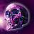 紫の頭蓋骨