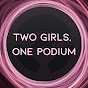 Two Girls, One Podium logo