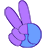 hand-purple-blue-peace