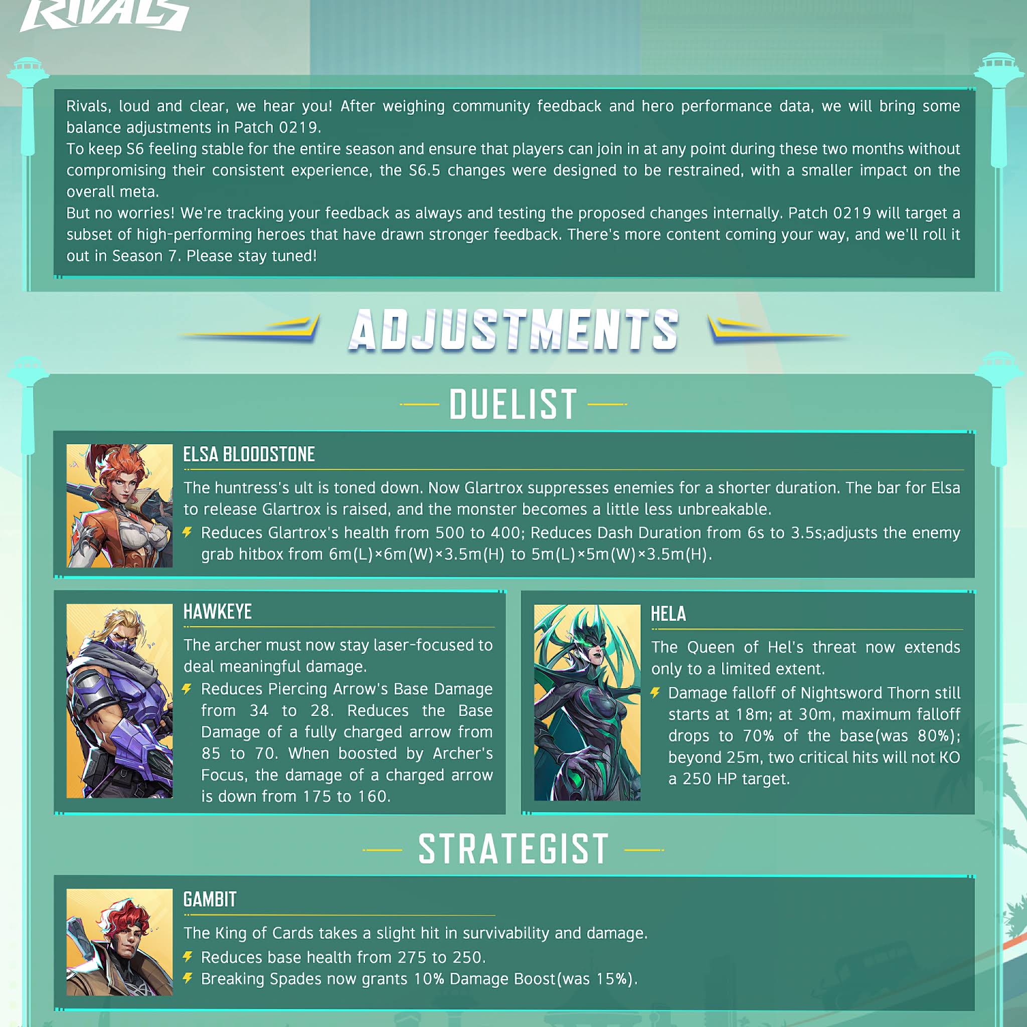 Post from Marvel Rivals