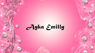 Заставка Ютуб-канала Ayka Emilly