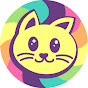 Rainbow cat - how to draw logo