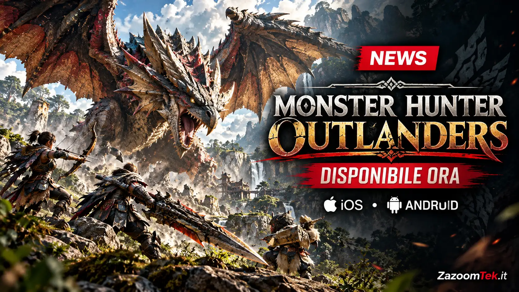 Monster Hunter Outlanders è disponibile su iOS e Android