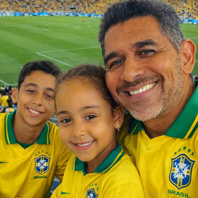 Pai e filhos sempre juntos