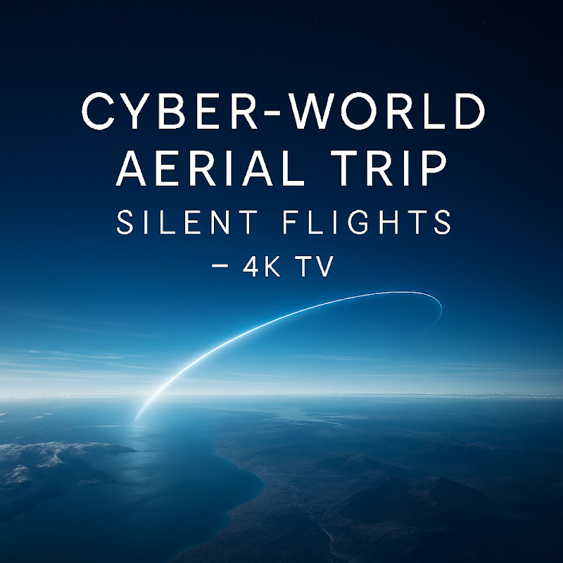 Cyber-World Aerial Trip: Silent Flights -𝟰𝙆 𝙏𝙑