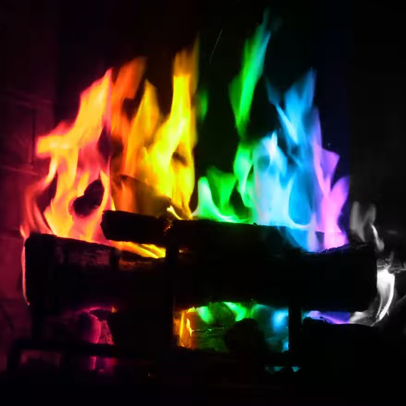 Magical Fireplace Flames Logo