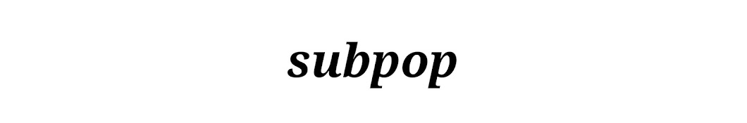 subpop رمز قناة اليوتيوب