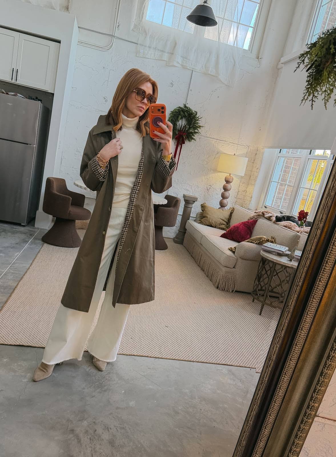 【新品✨】Her lip to　Siena  Long Coat Lamarque Sarita Leather Maxi Coat | Saks Fifth Avenue