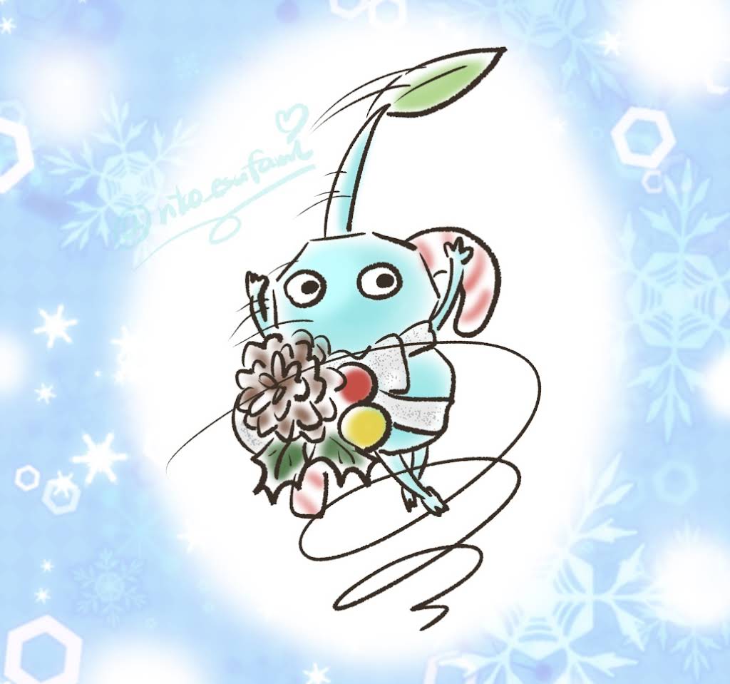 かわゆいーーー 「ちょっとそこまで」 獣人の暮らしのお話に合う！ 氷の世界がテーマのシーンにも合う。 キャラデザも アイコンも 描かせていただきます！  好きな絵かも。 と思っていただけたら ぜひぜひ(*´Д｀*) #獣人 #弓 #冬のイラスト, image size:1024x959