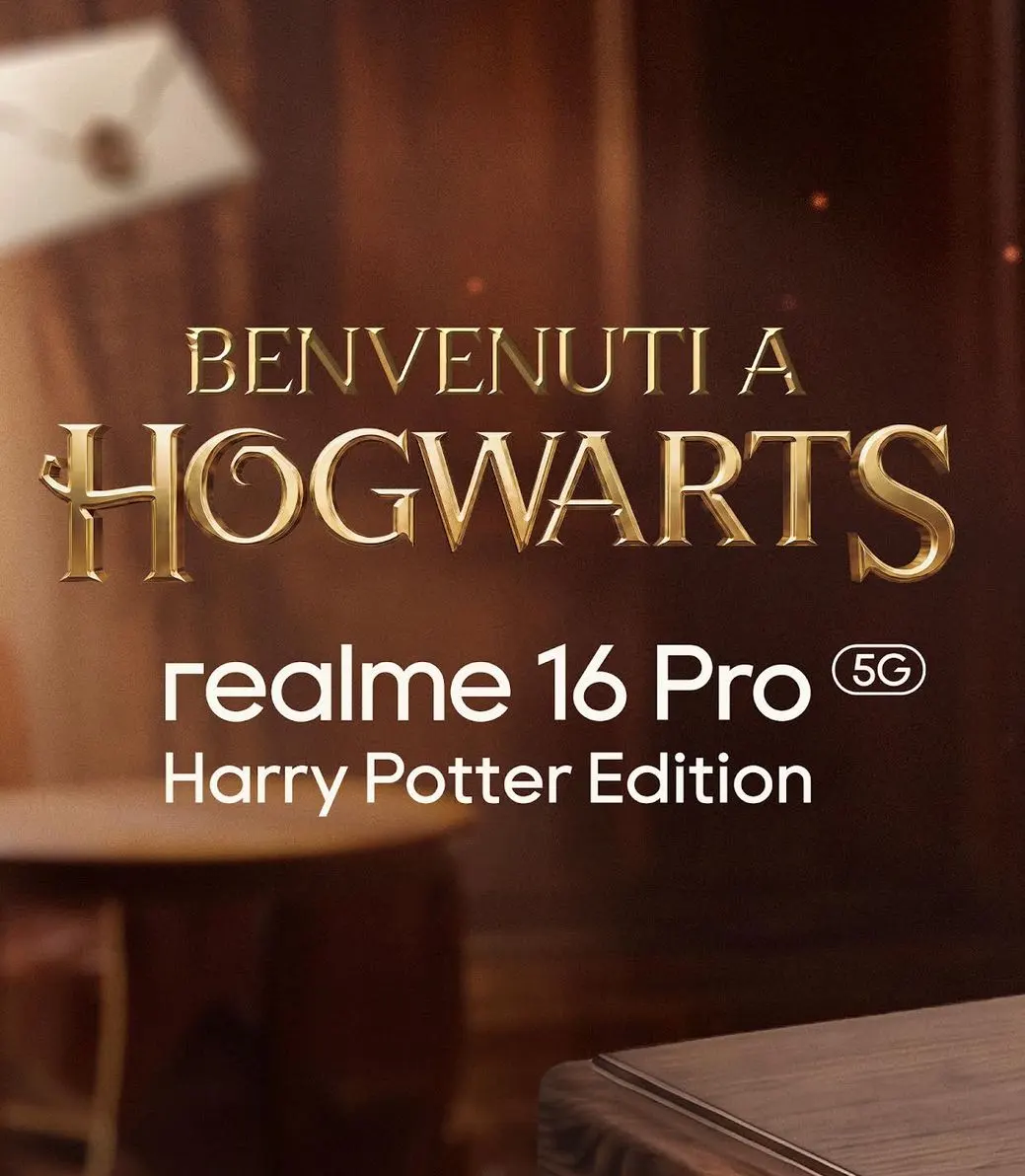 realme 16 Pro Harry Potter Edition svela il design ispirato a Hogwarts