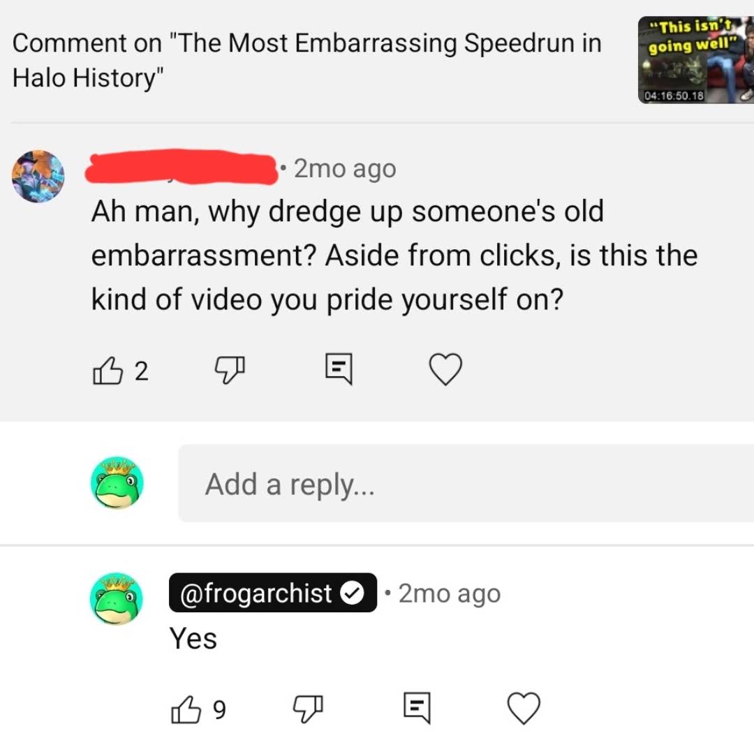 Post from Frogarchist