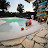 Backyard Beachpool Holland ,white sand epoxy pool.