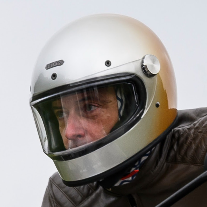 Mid-life Crisis Motorcyclist 