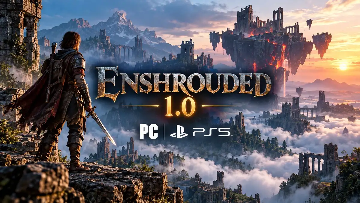 News Gaming: Enshrouded 1.0 arriva su PC e PlayStation 5 con Culla di Cenere, livello 50 e grandi miglioramenti
