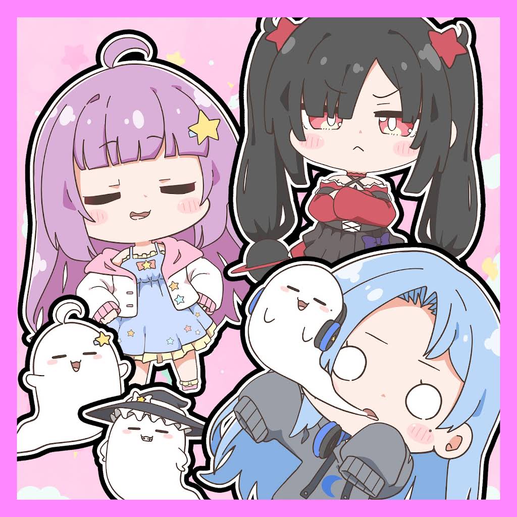 ゆりあ【イラストコピー】確認用 バインダーファイル 青イラスト - No: 598468｜無料イラスト・フリー