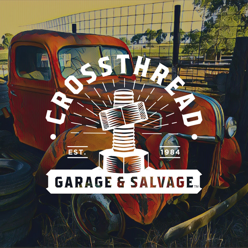 Crossthread Garage & Salvage Logo