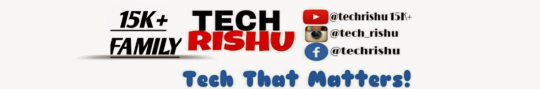 Tech Rishu Avatar canale YouTube 