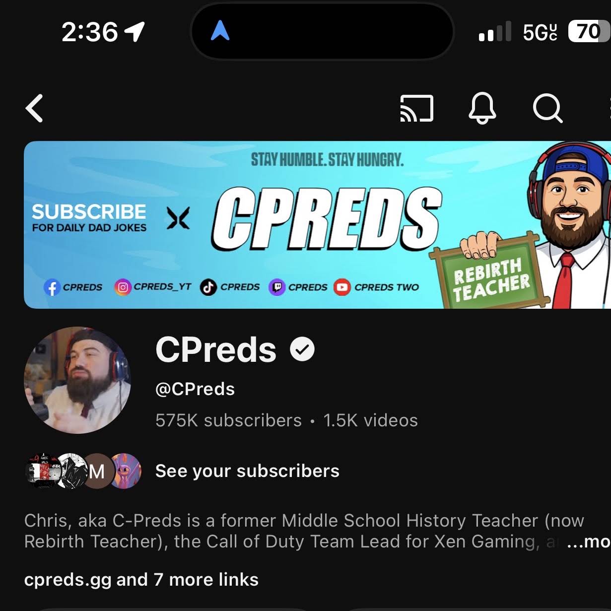 Post from CPreds