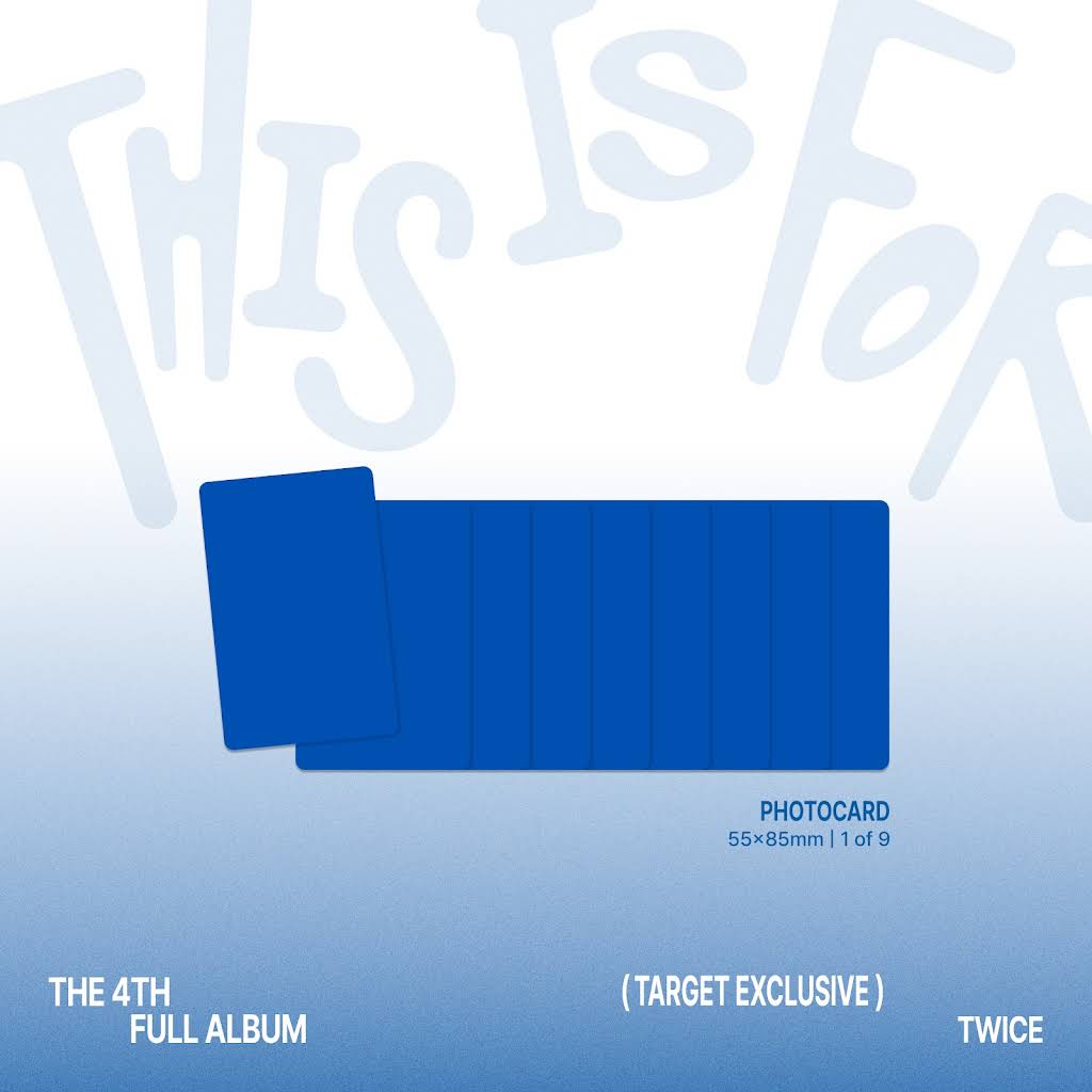 THIS IS FOR 4バージョンセット(モモ・ミナ・ダヒョン・チェヨン) 楽天市場】TWICE - 4TH FULL ALBUM 「THIS IS FOR」 (DIGIPACK