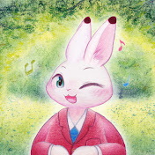 ふえ吹き野うさぎ