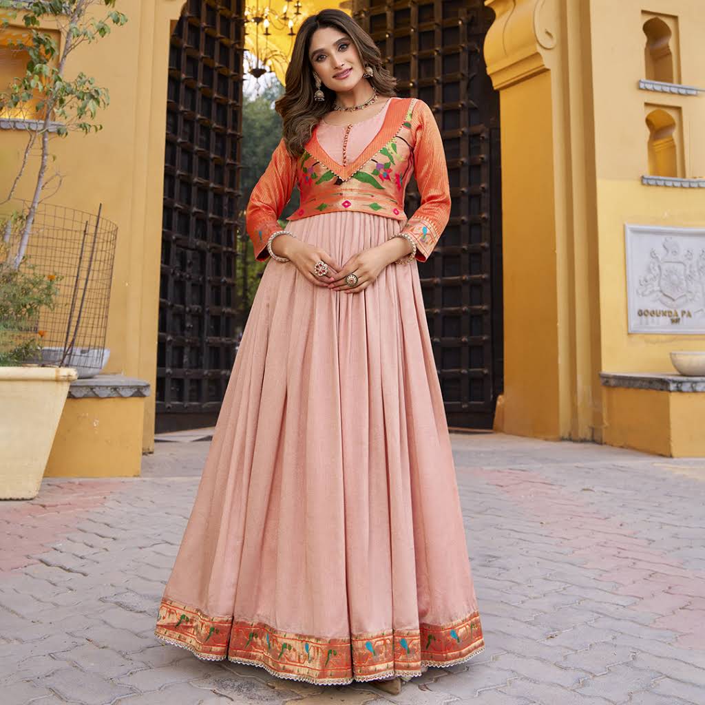 orange engagement dress Burnt Orange Magic for Her Big Day  Our bride-to-be glowing in this  stunning engagement gown from Living Featherstone Bridal. Handcrafted  elegance, perfect fit, and a colour that steals every spotlight. Planning
