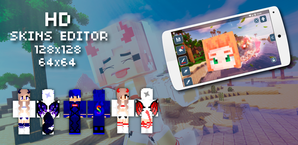 Hd Skins Editor For Minecraft Pe 128x128 Apk