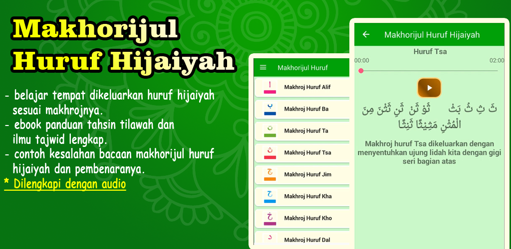 Belajar makhroj huruf hijaiyah metode ummi