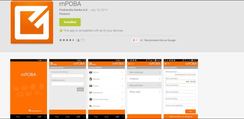 mPOBA APK download for Android | Podravska banka d.d.