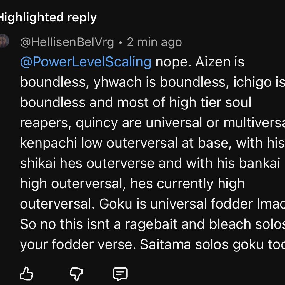 Post from Power Level Scaling