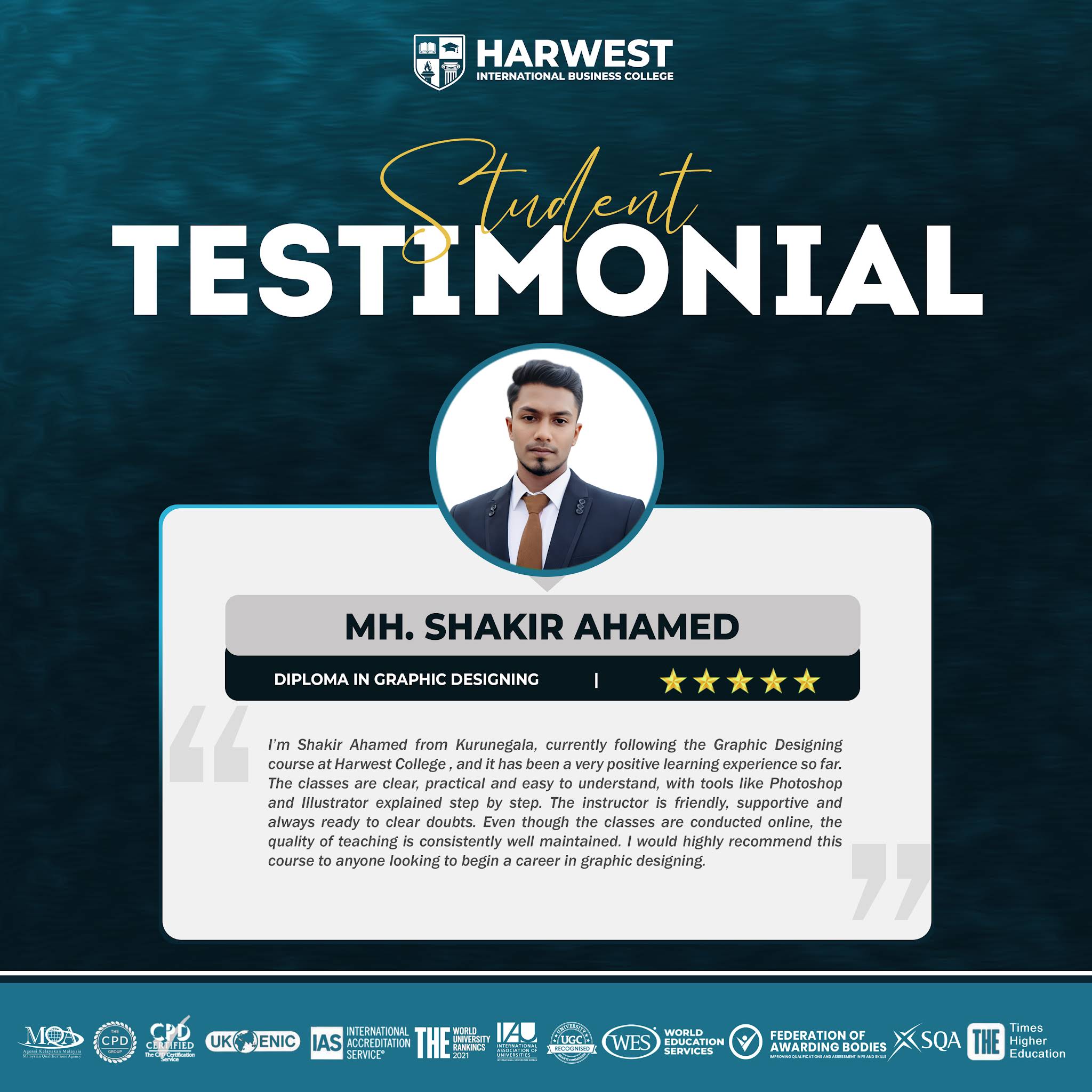 STUDENT SUCCESS STORY | GRAPHIC DESIGNING
