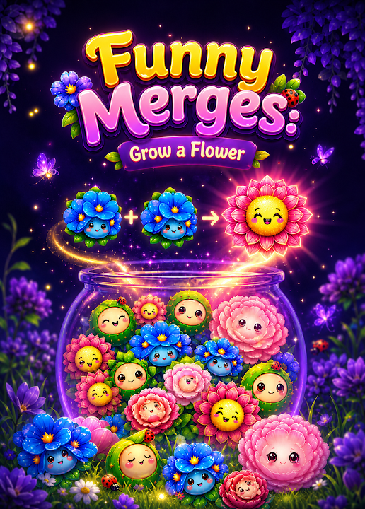 Funny Merges: Grow a Flower — cover art