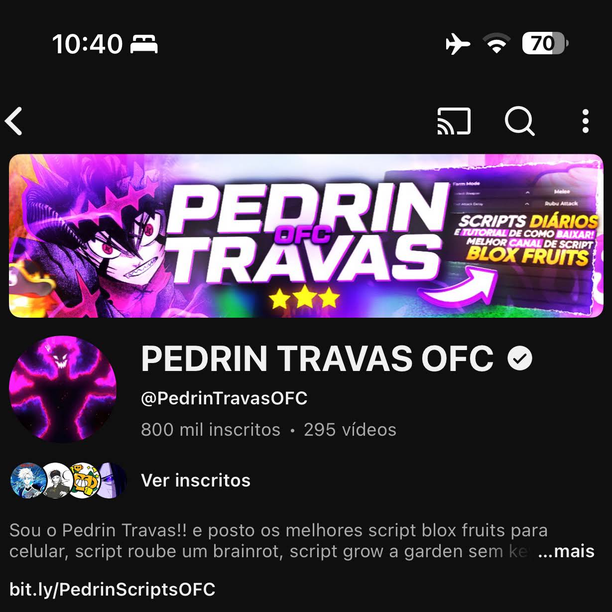 Post from PEDRIN TRAVAS OFC