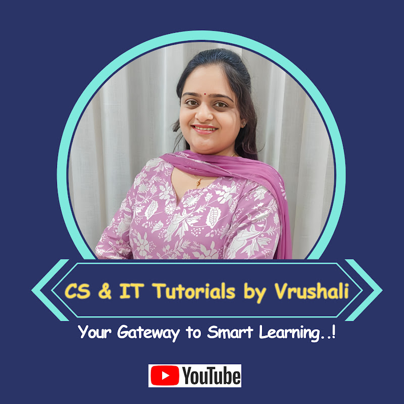 CS & IT Tutorials by Vrushali 👩‍🎓 Logo