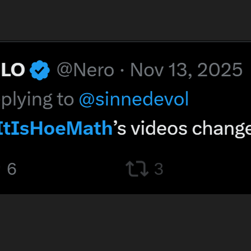 Post from hoe_math (PsychoMath)