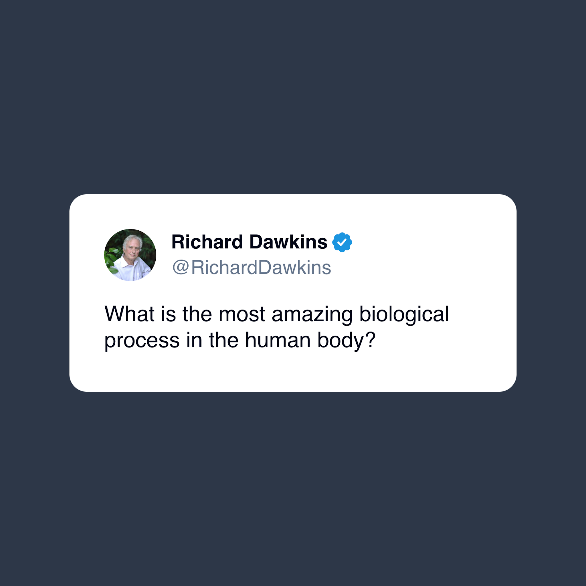 Post from The Poetry of Reality with Richard Dawkins