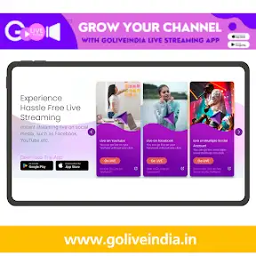 GoLiveIndia - Stream Anywhere YouTube channel