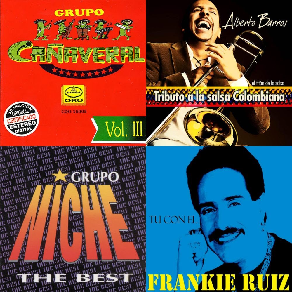 salsa y cumbias.