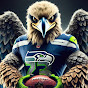 12th MAN LET'S GO! SEATTLE SEAHAWKS NEWS FANS logo