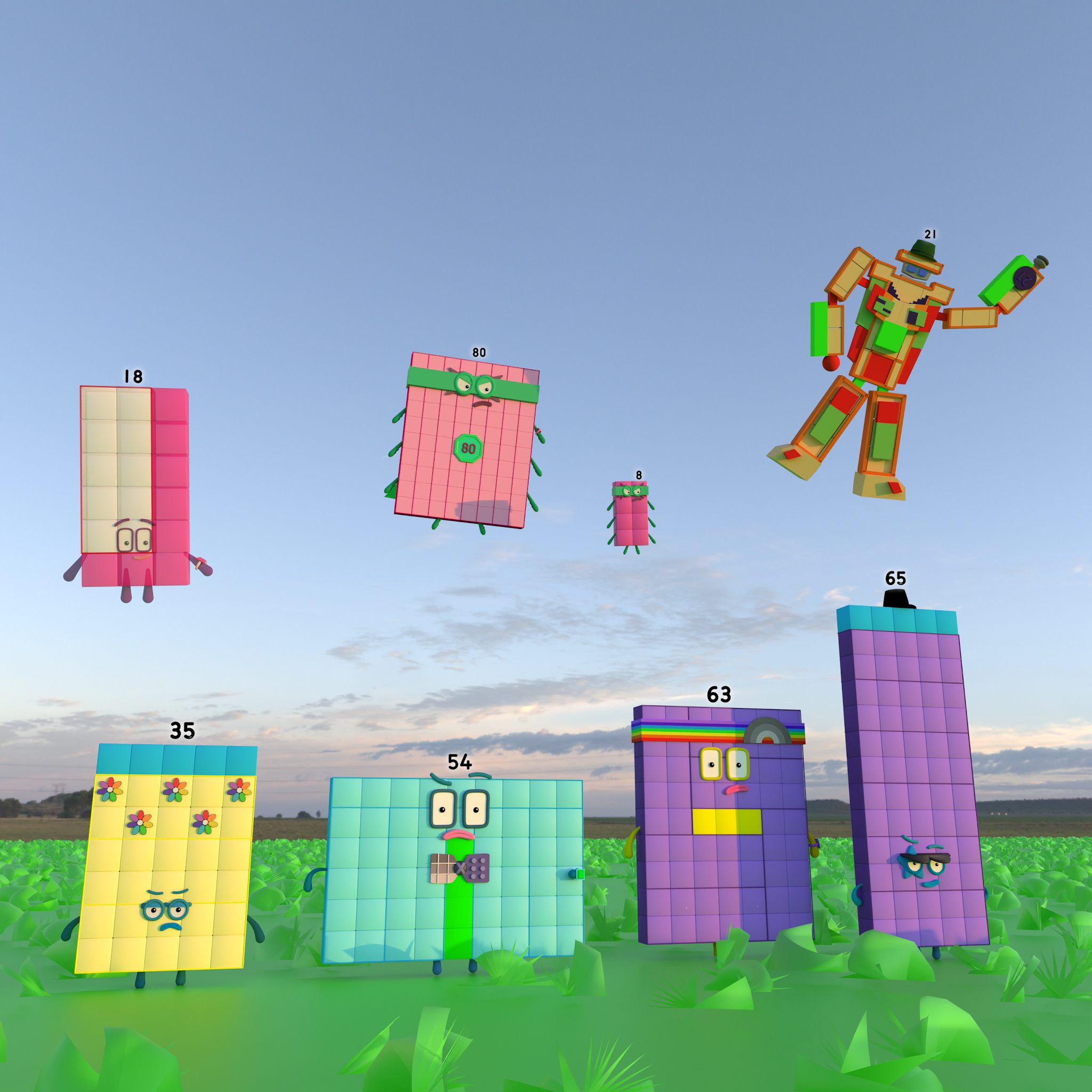 Post from Cole Recreates Numberblocks