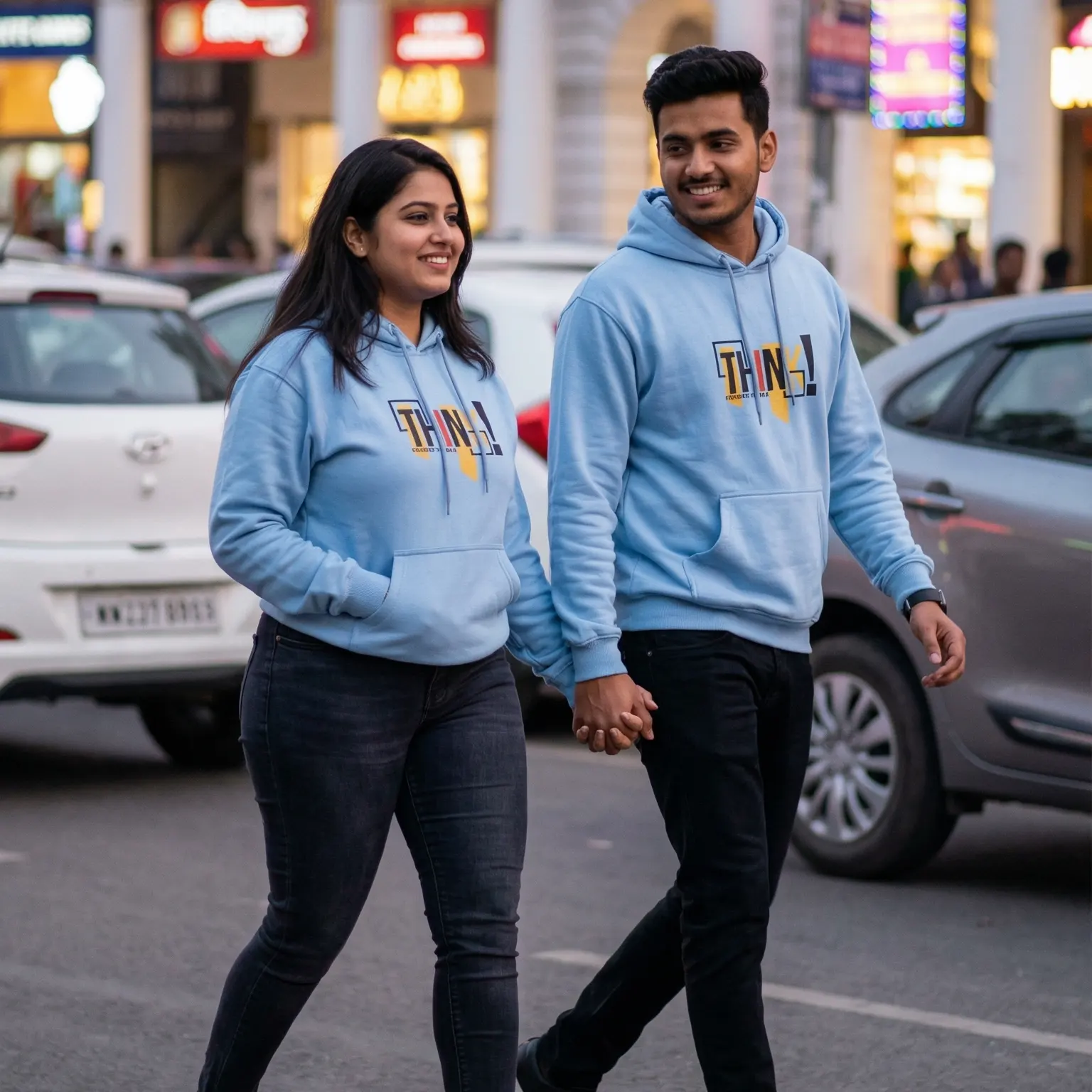 Baby Blue Think Outside The Box Hoodie