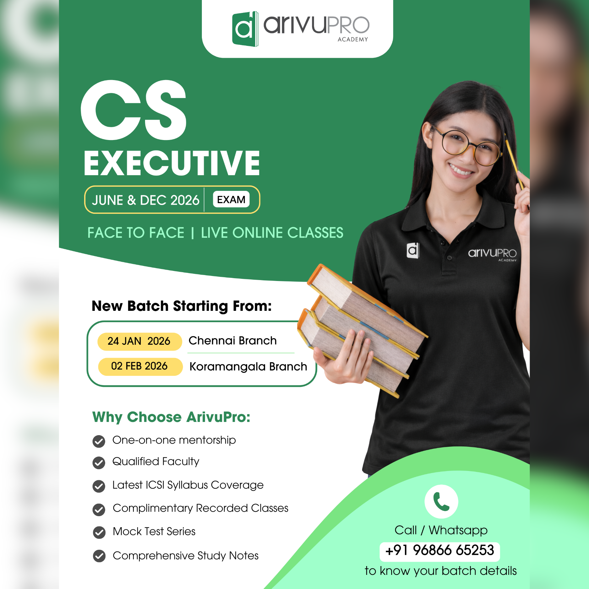 Post from ArivuPro Company Secretary (CS)