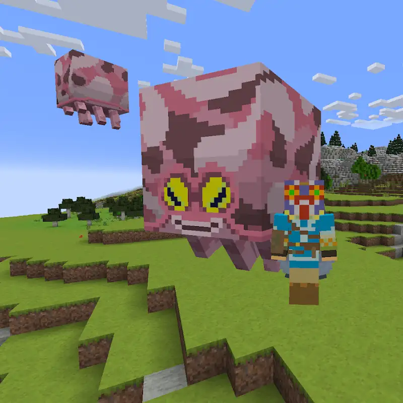 Happy Ghasts as Sky Octoroks!
