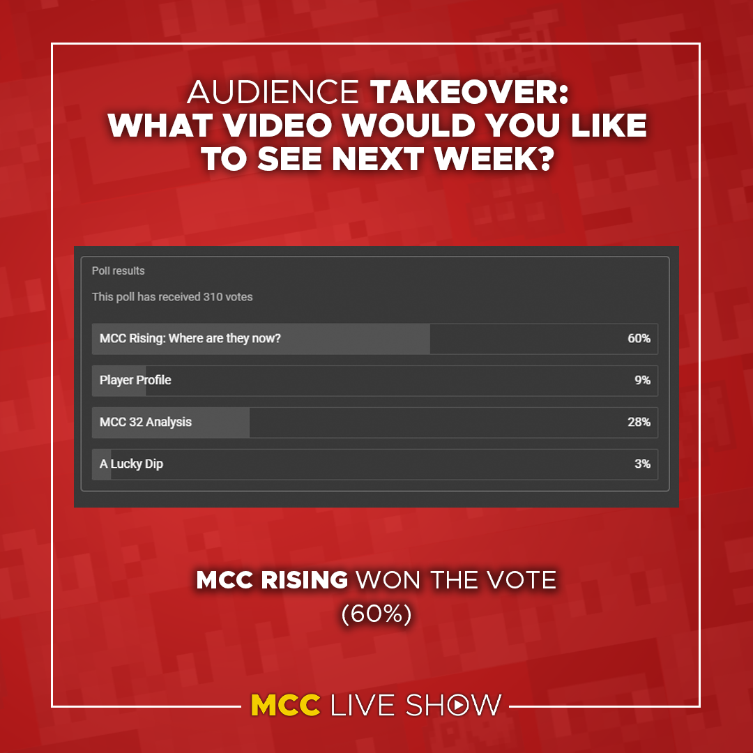Post from MCC Live Show
