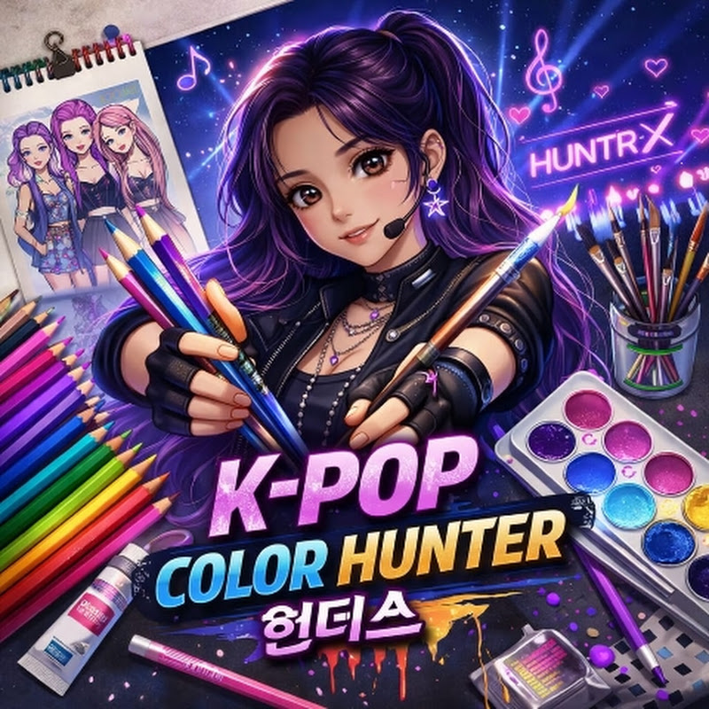 케이팝 색칠공부 헌터